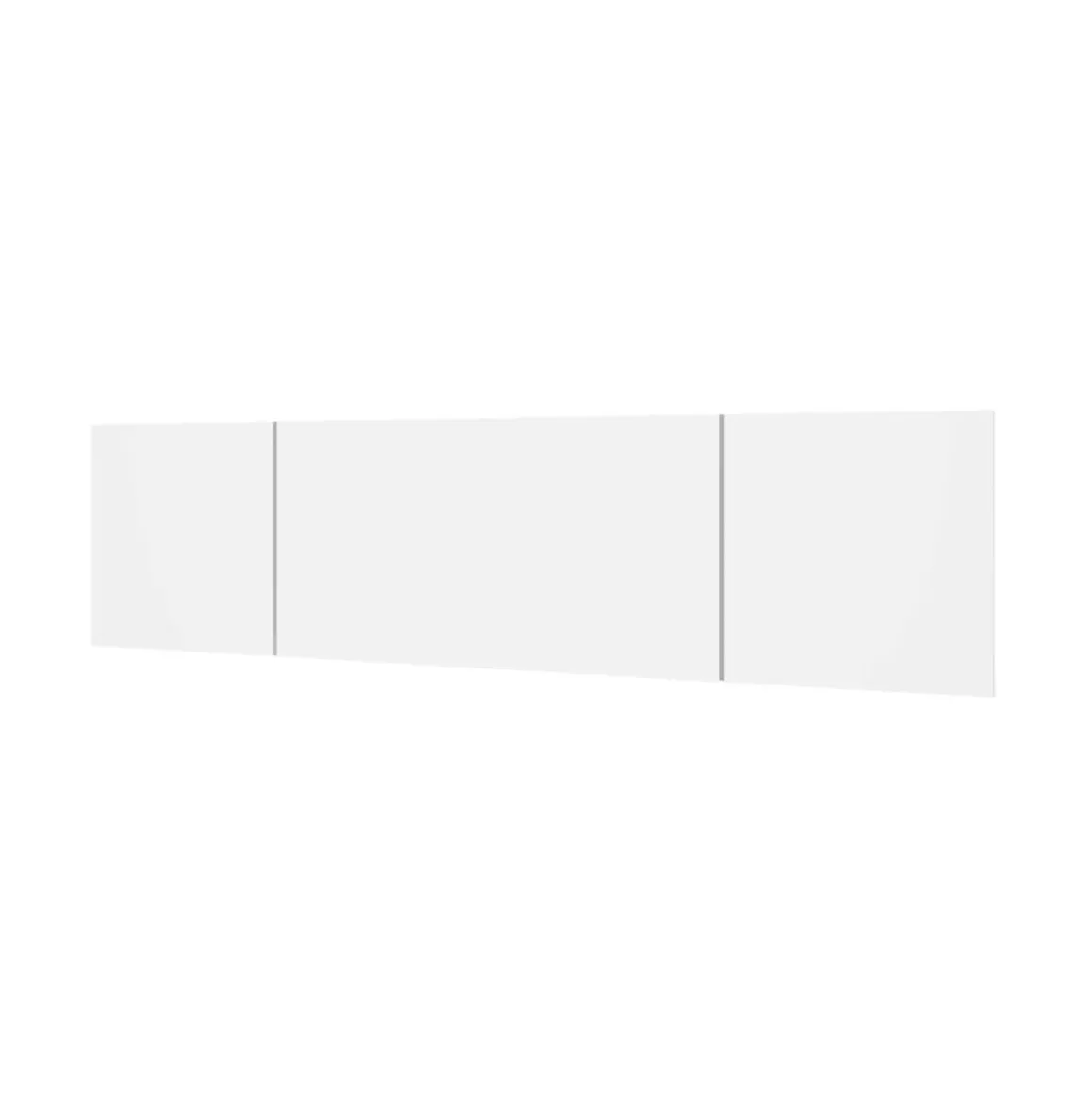 Cabecero Reims diseño mural blanco mate 52,6x208,6x1,6 cm