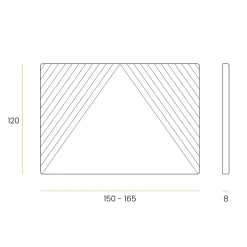 Cabecero Ribadesella tela Guata diseño líneas