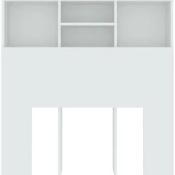 Cabecero Zakia madera blanco 103,5x100x19 cm