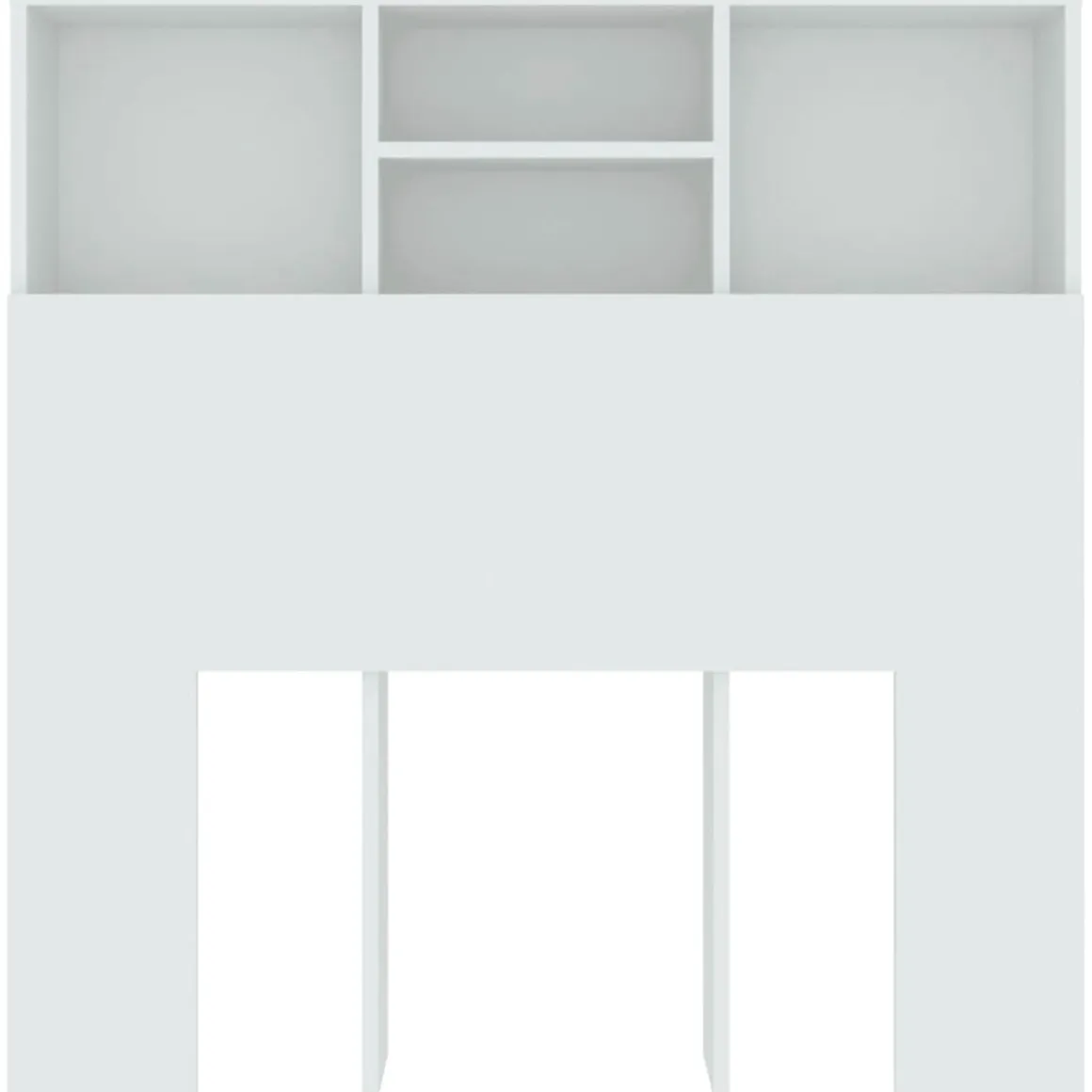 Cabecero Zakia madera blanco 103,5x100x19 cm