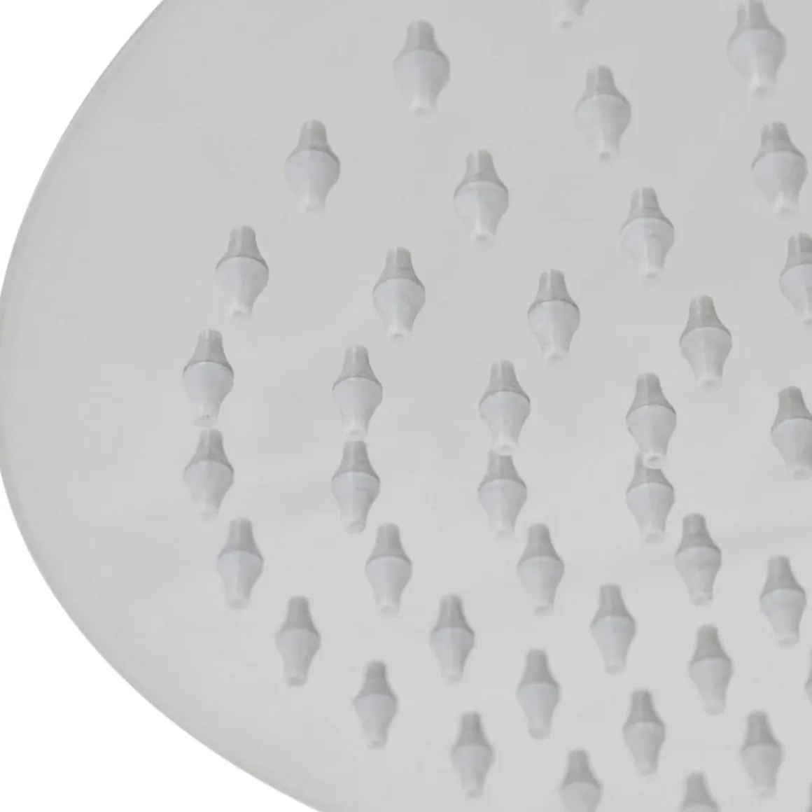 Cabezal de ducha efecto lluvia diseño redondo acero inoxidable