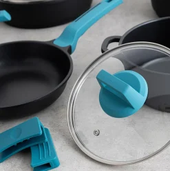 Cacerola Confort Quid aluminio fundido negro/azul