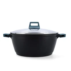 Cacerola Confort Quid aluminio fundido negro/azul