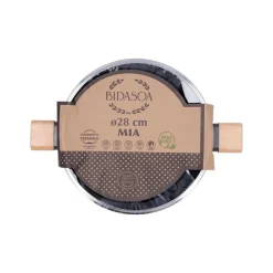 Cacerola Mia Bidasoa con tapa aluminio prensado gris