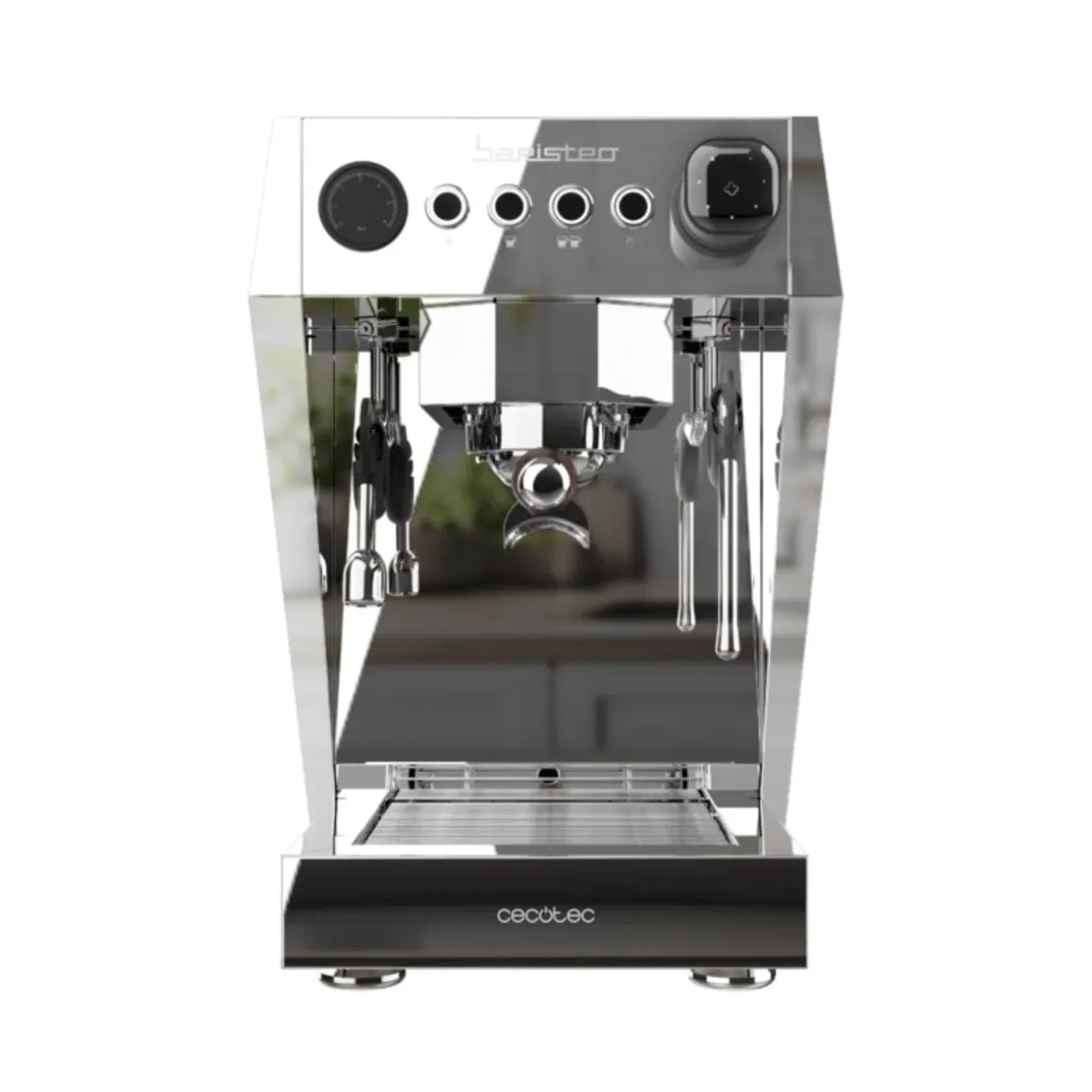 Cafetera Cecotec Baristeo Brava 2 tazas 4 vaporizadores 15 bares