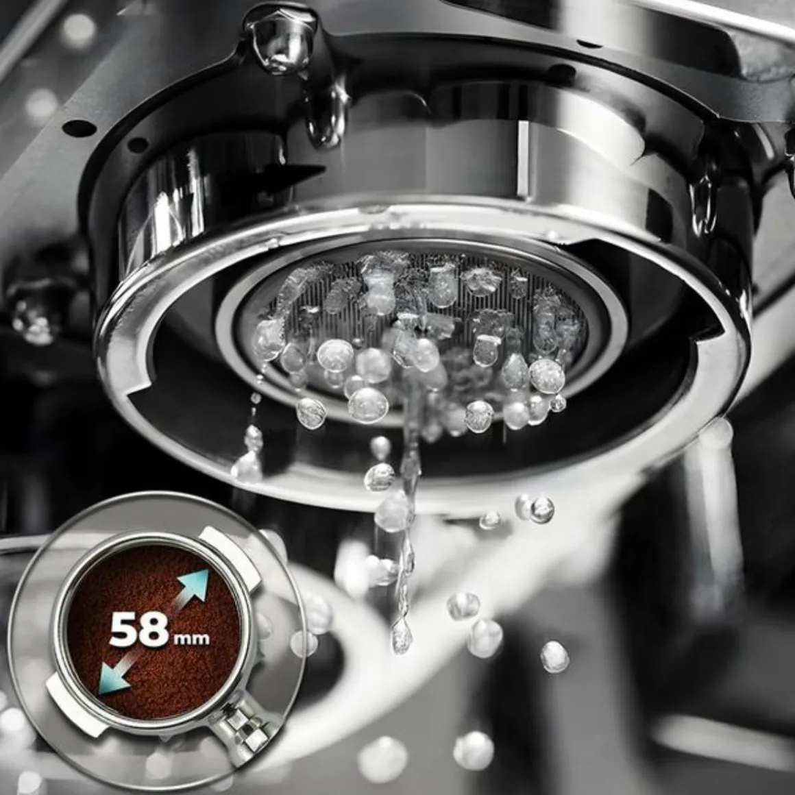 Cafetera Cecotec Baristeo Brava 2 tazas 4 vaporizadores 15 bares