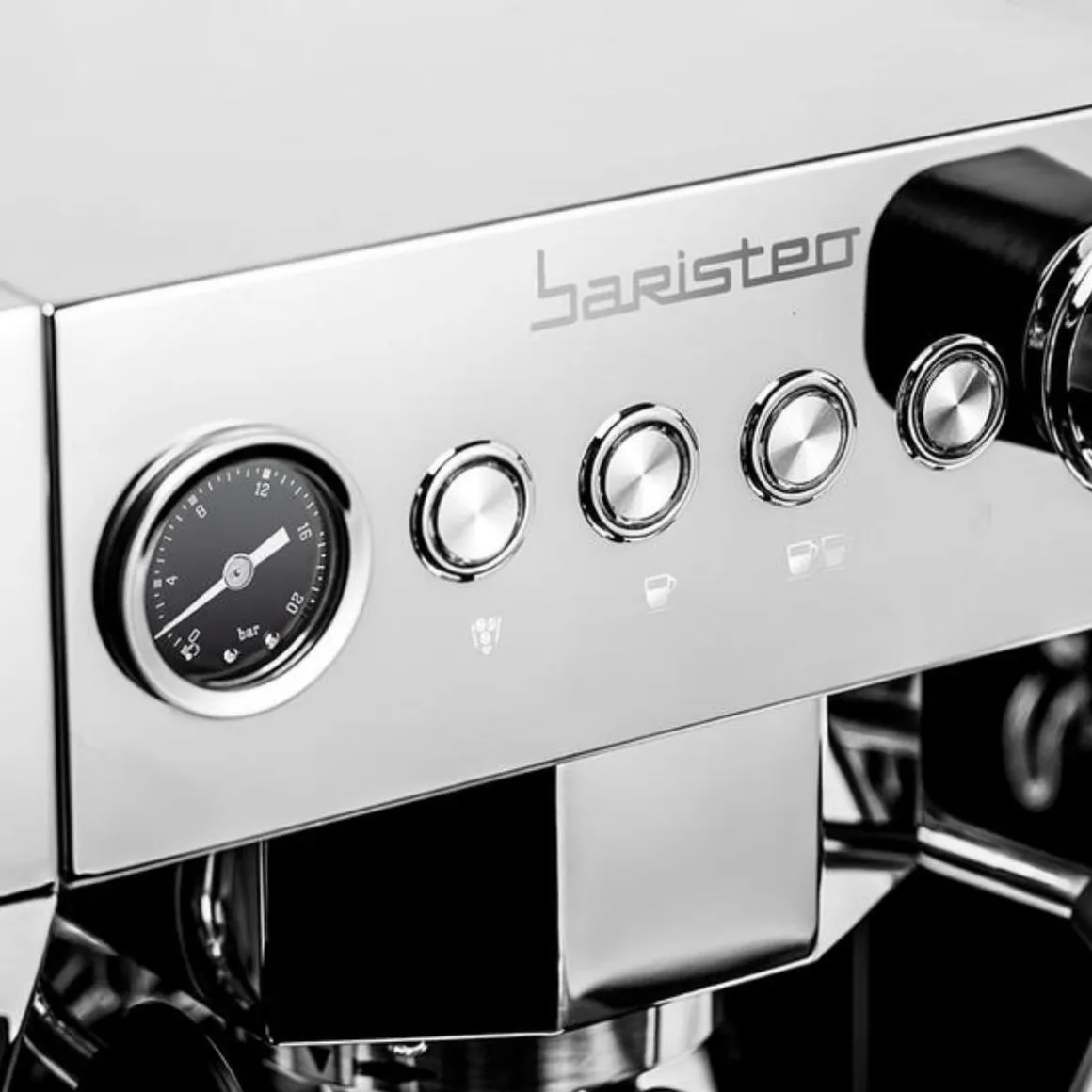Cafetera Cecotec Baristeo Brava 2 tazas 4 vaporizadores 15 bares