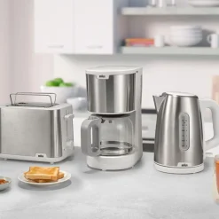 Cafetera de goteo Braun KF1500WH 10 tazas blanco/inox