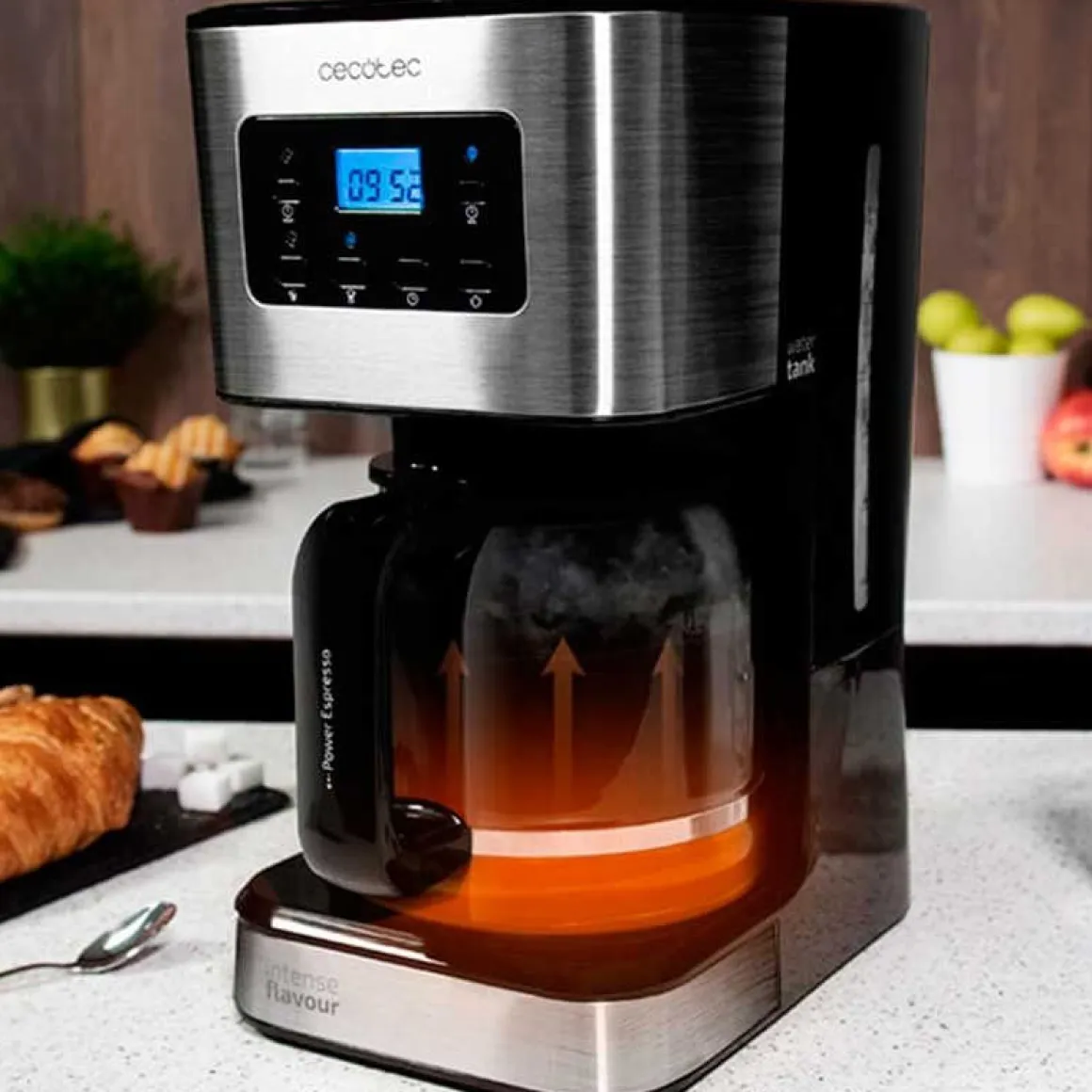 Cafetera de goteo Coffee 66 Smart Cecotec 950W 1,5L programable inox 32x17x23 cm