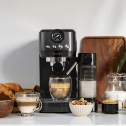 Cafetera espresso Cecotec Power Espresso 20 Steel Pro Latte con tanque de leche inox