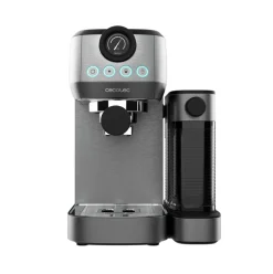 Cafetera espresso Cecotec Power Espresso 20 Steel Pro Latte con tanque de leche inox