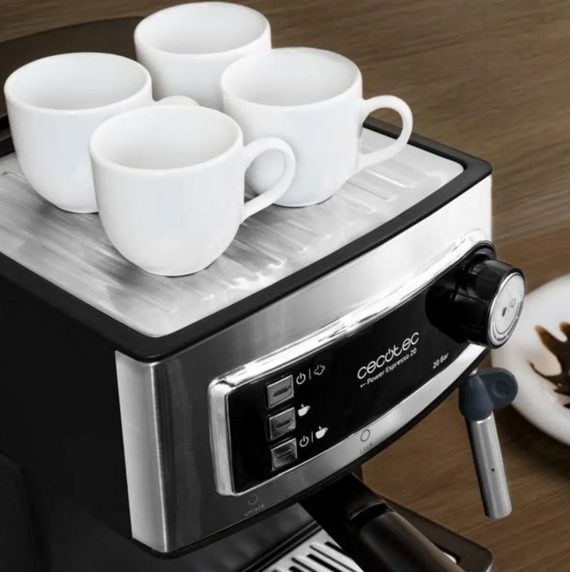 Cafetera espresso Cecotec Power Espresso 20 850W 1,5L acero inoxidable