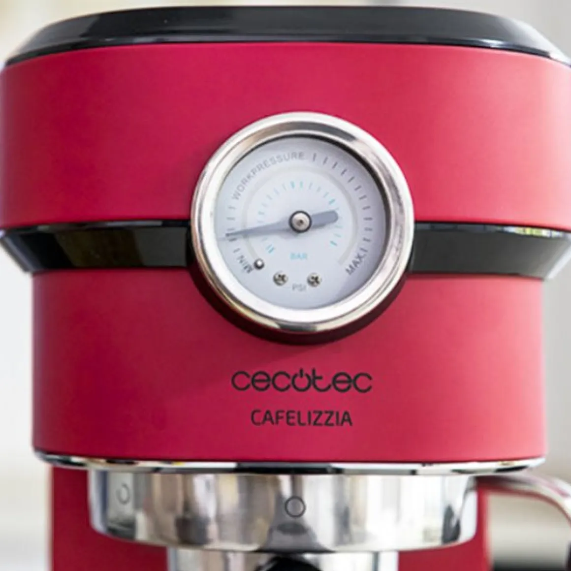 Cafetera espresso Cecotec Cafelizzia 790 Shiny Pro rojo