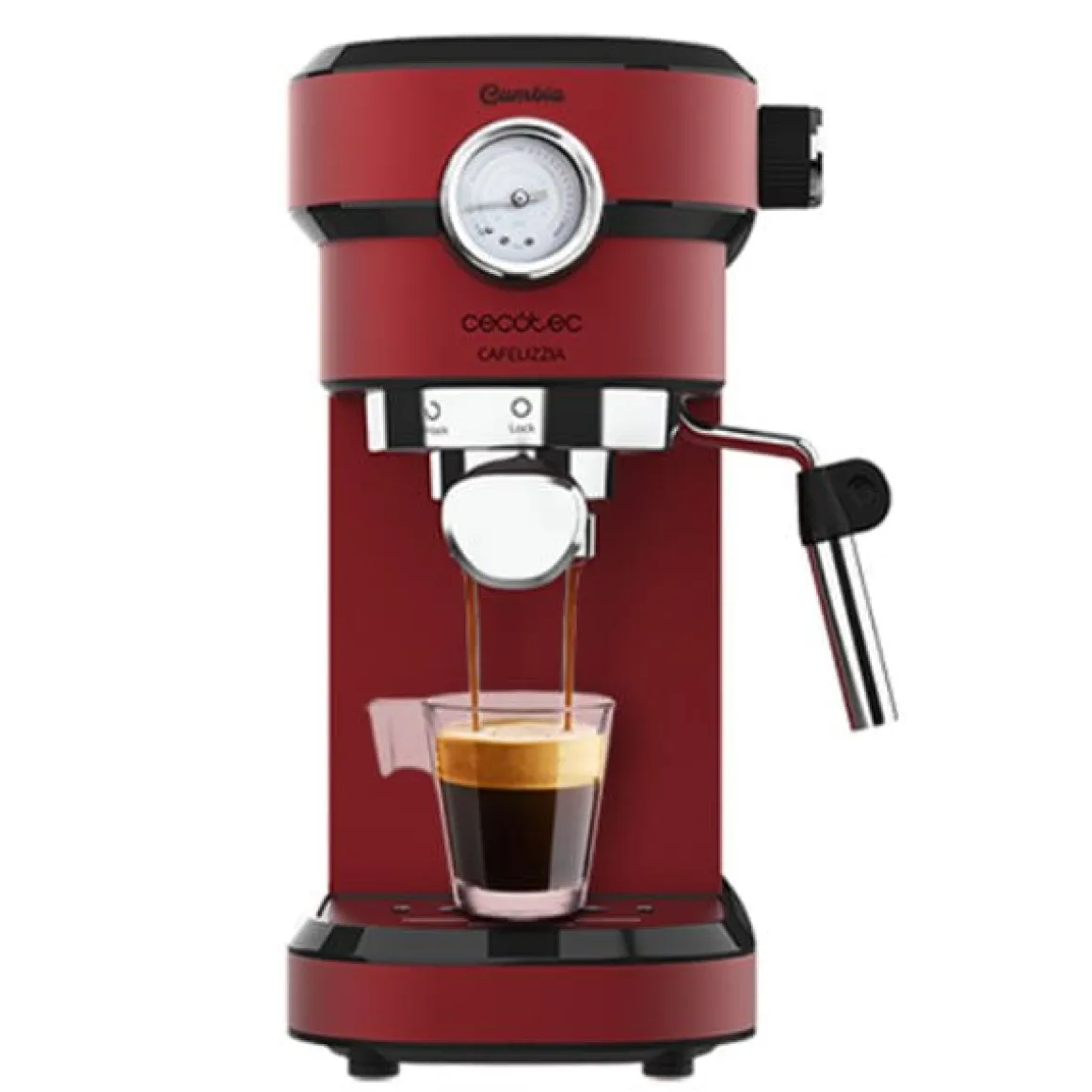 Cafetera espresso Cecotec Cafelizzia 790 Shiny Pro rojo