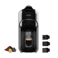 Cafetera espresso FreeStyle Compact multicápsula 3 en 1 negro/inox
