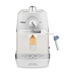 Cafetera espresso Ufesa CE7238 850W 1,2L 1-2 tazas beige