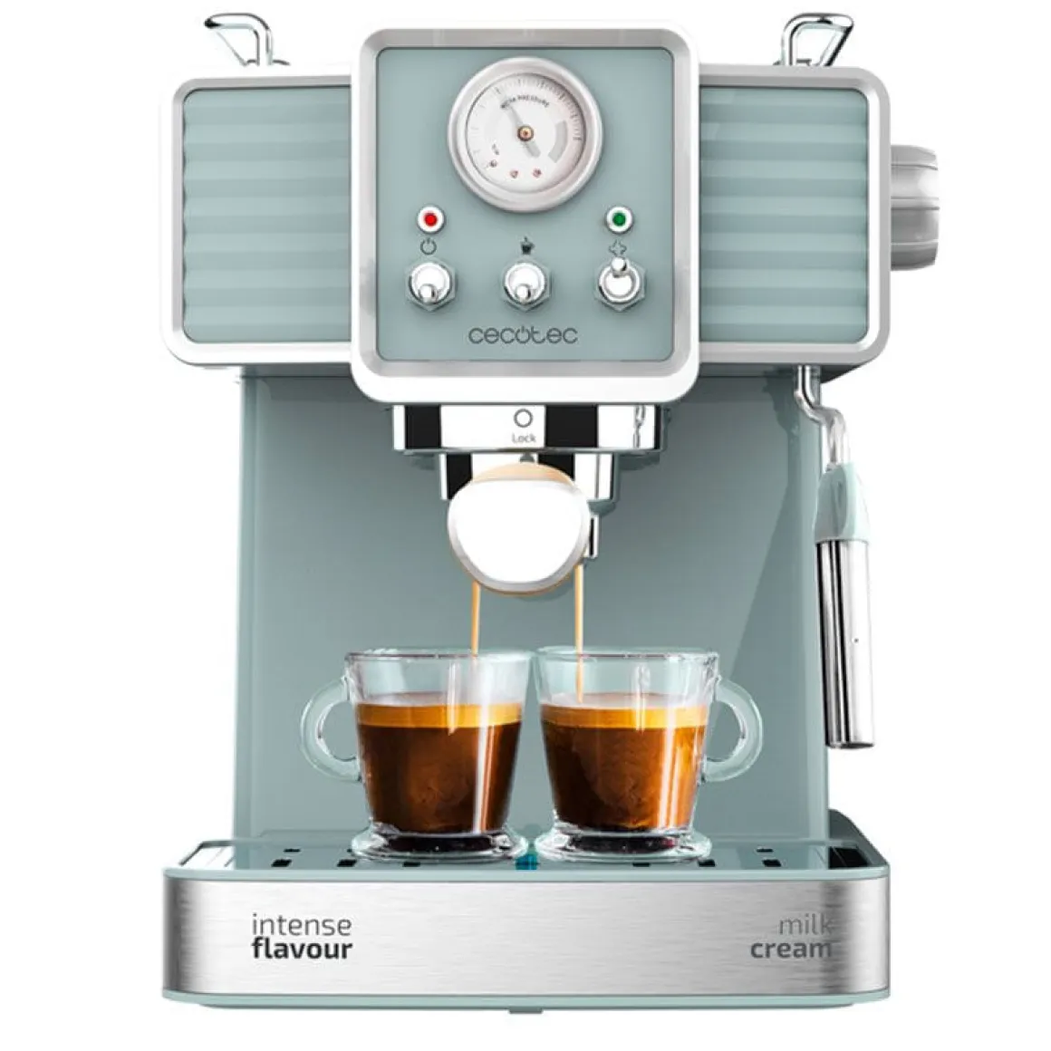 Cafetera express Cecotec Power Espresso 20 Tradizionale 1350W azulado