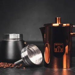 Cafetera moka de acero inoxidable Cumbia Moking 400