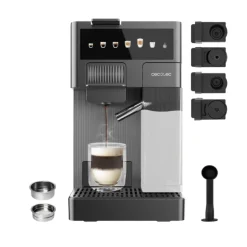 Cafetera multicápsula Cecotec FreeStyle Latte T 1350W 1,6L 4 en 1 gris