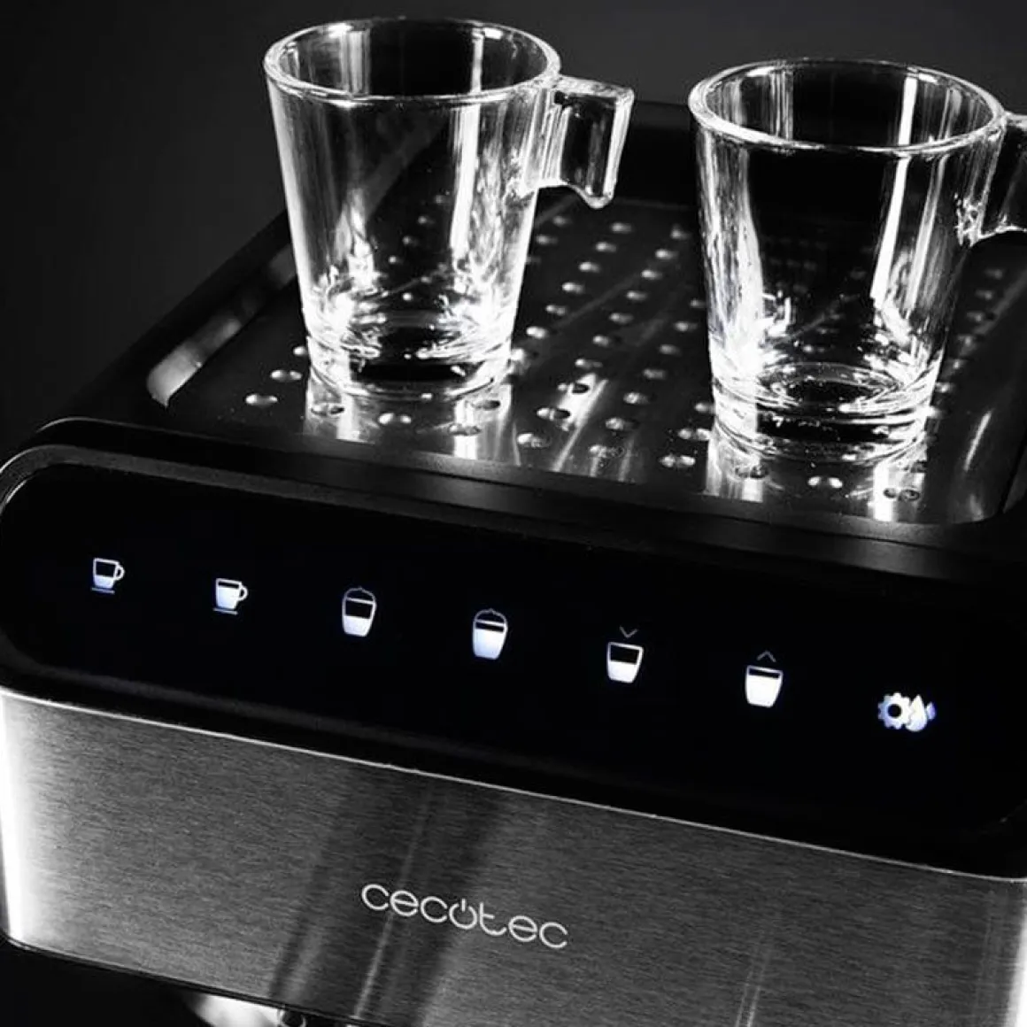 Cafetera semiautomática Cecotec Power Instant-ccino 20 Touch Nera 1350W 20 bares negro/inox