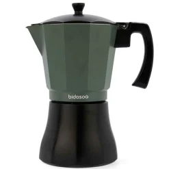 Cafetera Vera Bidasoa 12 tazas aluminio gris/negro