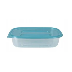 Caja de almacenamiento 50 tuppers con tapa azul