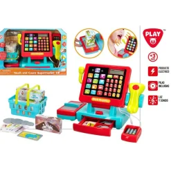 Caja registradora táctil Play Go con accesorios +3A rojo