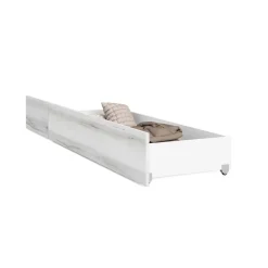 Cajón extraíble Terra para cama con ruedas albo 24,5x191x49,6 cm