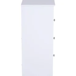 Cajonera auxiliar Homcom 3 cajones blanco 68,5x29,8x29,8 cm
