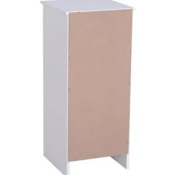 Cajonera auxiliar Homcom 3 cajones blanco 68,5x29,8x29,8 cm
