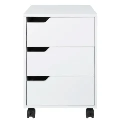 Cajonera auxiliar Homcom para oficina 3 cajones 57,5x40x50 cm