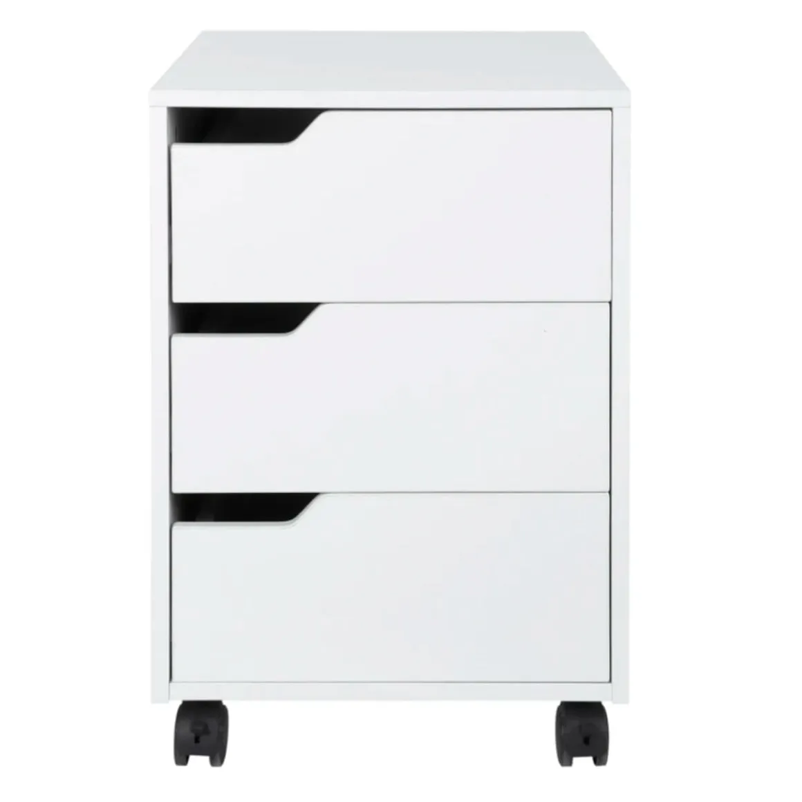 Cajonera auxiliar Homcom para oficina 3 cajones 57,5x40x50 cm