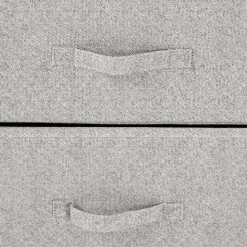 Cajonera Hatay Homcom 4 cajones tela gris 92x45x30 cm