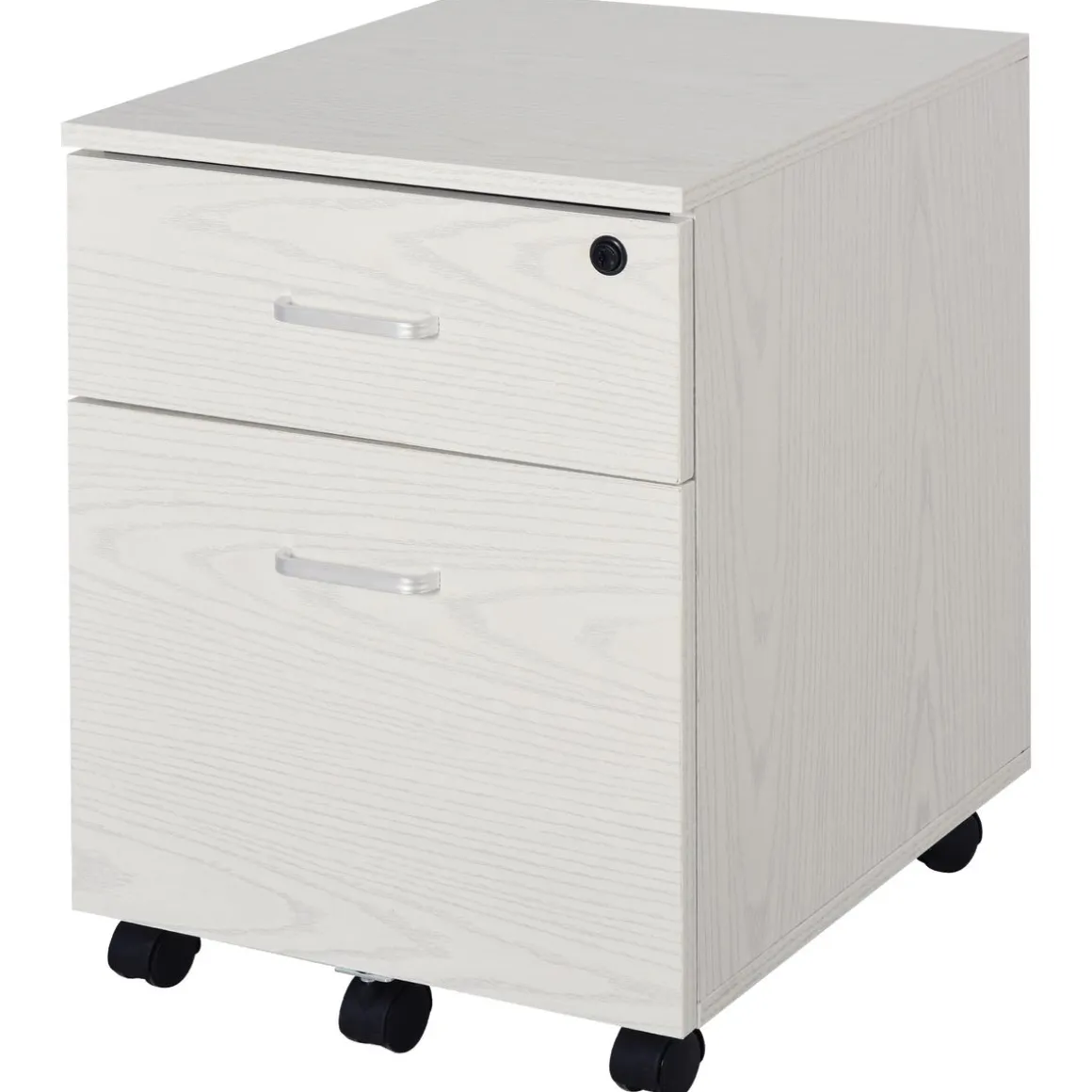 Cajonera Malia Vinsetto 2 cajones con llave blanco 55,6x40x45 cm