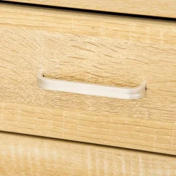 Cajonera Sezze Vinsetto 4 cajones + 4 ruedas natural 65x40x36 cm