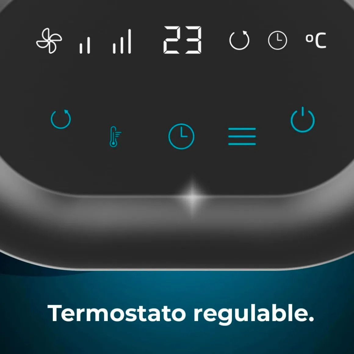 Calefactor cerámico Cecotec ReadyWarm 1550 Max Ceramic Rotate Smart 1500W oscilante