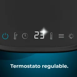 Calefactor cerámico Cecotec ReadyWarm 1570 Max Ceramic Smart Black 1500W con temporizador negro