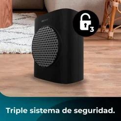 Calefactor cerámico Cecotec ReadyWarm 1570 Max Ceramic Smart Black 1500W con temporizador negro