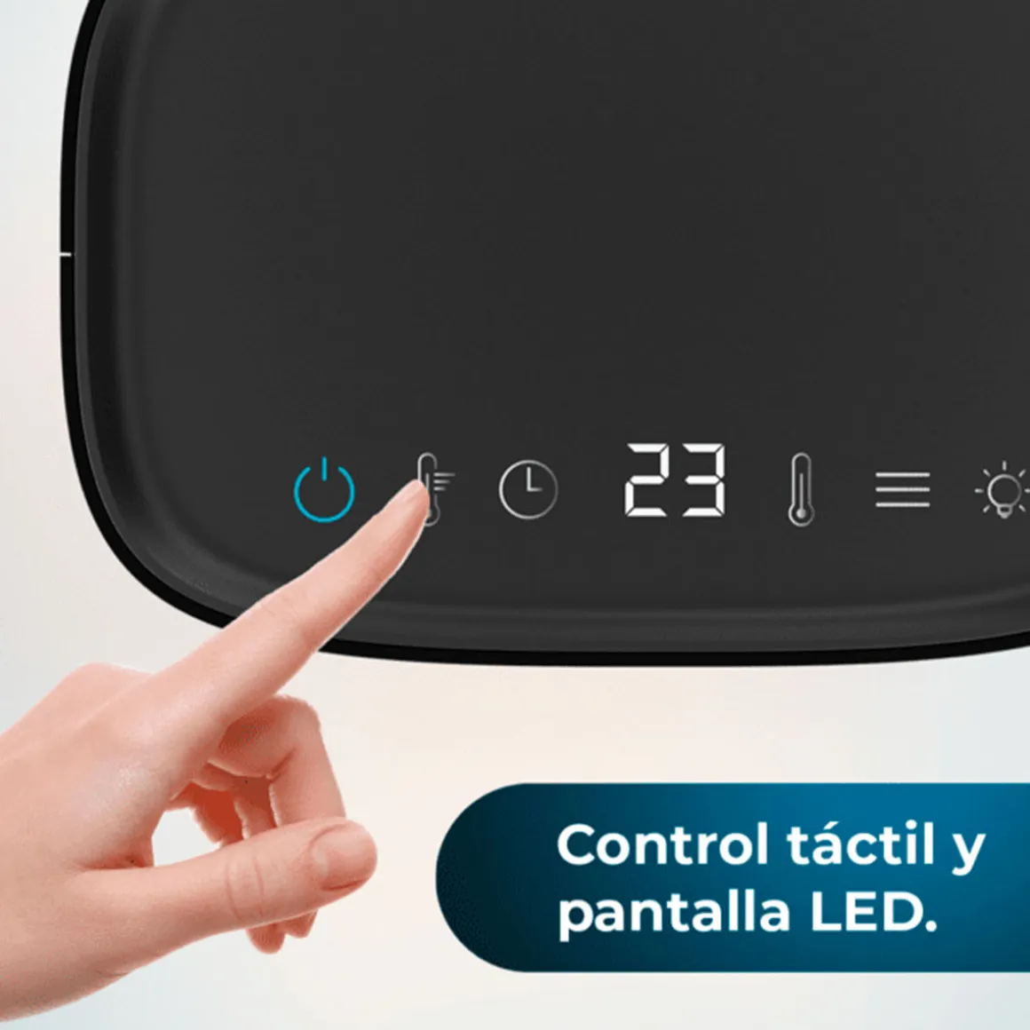 Calefactor cerámico Cecotec ReadyWarm 1570 Max Ceramic Smart Black 1500W con temporizador negro