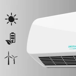 Calefactor cerámico de pared Ready Warm 5200 Box Ceramic Cecotec 2000W con mando blanco