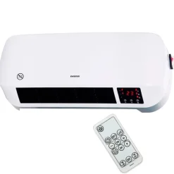 Calefactor cerámico de pared Infiniton HCW-4505 eléctrico 2000W temporizador con mando a distancia