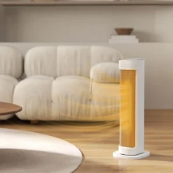 Calefactor cerámico Homcom 2000W 3 modos + mando a distancia blanco