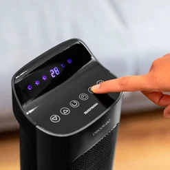 Calefactor cerámico Ready Warm 6800 Ceramic Sky Smart Cecotec 2000W oscilante con mando negro