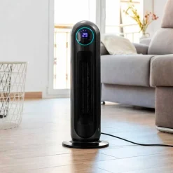 Calefactor cerámico Ready Warm 10150 Smart Ceramic Pro Cecotec 2200W pantalla LED con mando negro