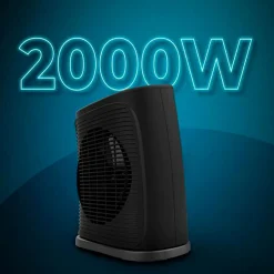 Calefactor ventilador Cecotec ReadyWarm 2050 Max Force Black 2000W diseño vertical negro