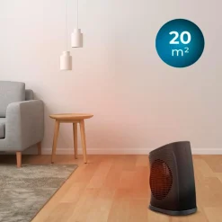 Calefactor ventilador Cecotec ReadyWarm 2050 Max Force Black 2000W diseño vertical negro