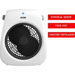 Calefactor ventilador Svan SCEV2002V 2000W 3 niveles blanco