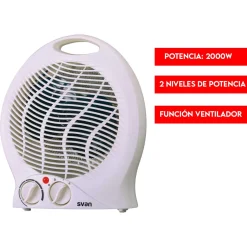 Calefactor ventilador Svan SCEV2000V 2000W 2 niveles blanco