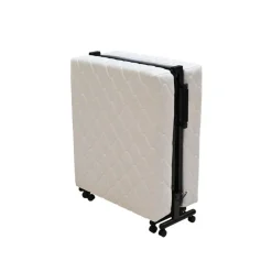 Cama articulada plegable con mando a distancia blanco 40,5x85x195 cm