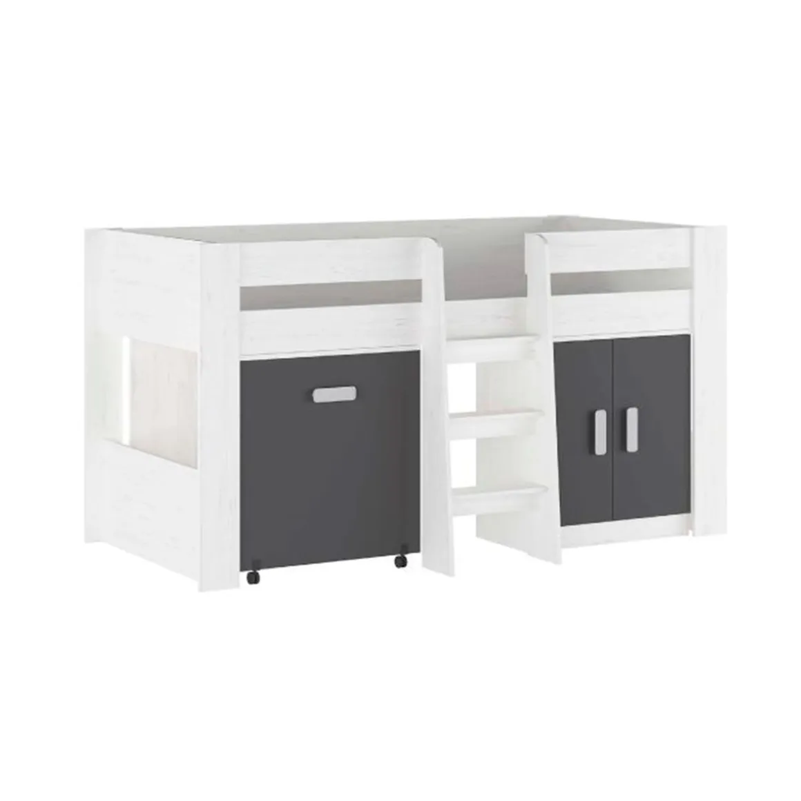 Cama Block Donald con mesa de estudio 110,6x208,6x97,2 cm